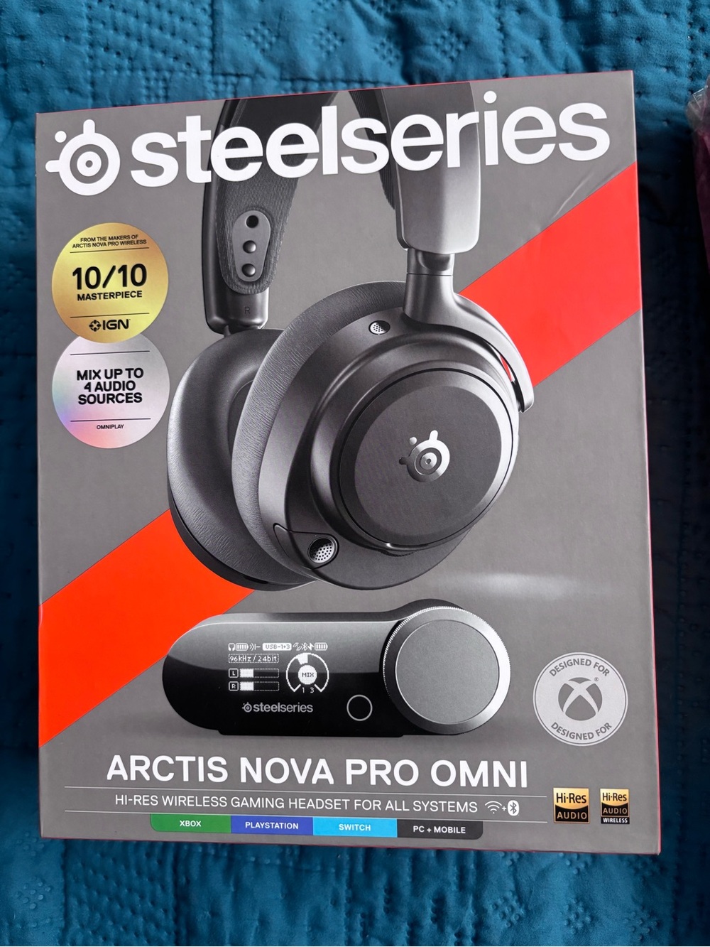 SteelSeries Arctis Nova Pro Omni - Hi-Res Wireless Gaming Headset, 96kHz/24bit
